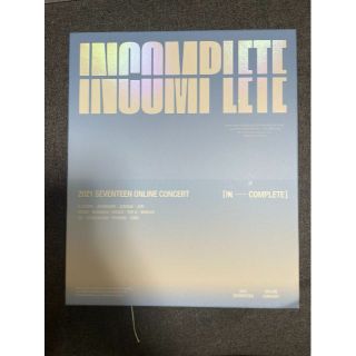 セブンティーン(SEVENTEEN)の【新品未使用】SEVENTEEN INCOMPLETE Blu-ray(韓国/アジア映画)