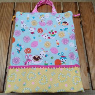 入園入学準備　ハニーチューン　体育着袋　お着替え袋　巾着袋　女の子　ゆめかわ(体操着入れ)