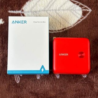 アンカー(Anker)のPSEマークあり　Anker PowerCore fusion 10000　赤(バッテリー/充電器)