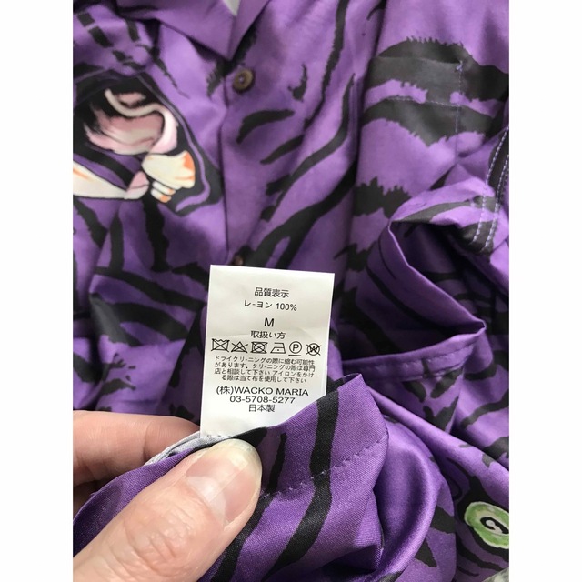 WACKO MARIA ティムリー 紫　半袖シャツ　サイズM 4