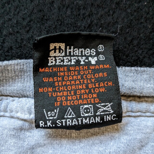 ゆうパケット対応 ハーレーダビッドソン HARLEY-DAVIDSON Tシャツ 半袖 ロゴ 両面プリント サイズ：XL ヘザーグレー   mellow ヘインズ Hanes BEEFY-T