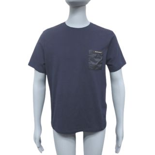 PRADA 21SS Tシャツ 半袖 XL 紺 UJN658 R201 1WQE