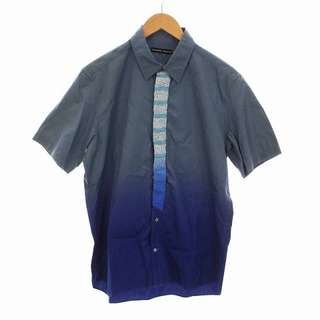 ツモリチサト(TSUMORI CHISATO)のTSUMORI CHISATO シャツ 半袖 グラデーション 2 M 青 ブルー(シャツ)