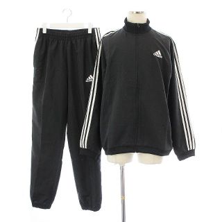 アディダス(adidas)のアディダス 22年製 トラックスーツ 上下 ジャージ パーカー パンツ XL 黒(パーカー)