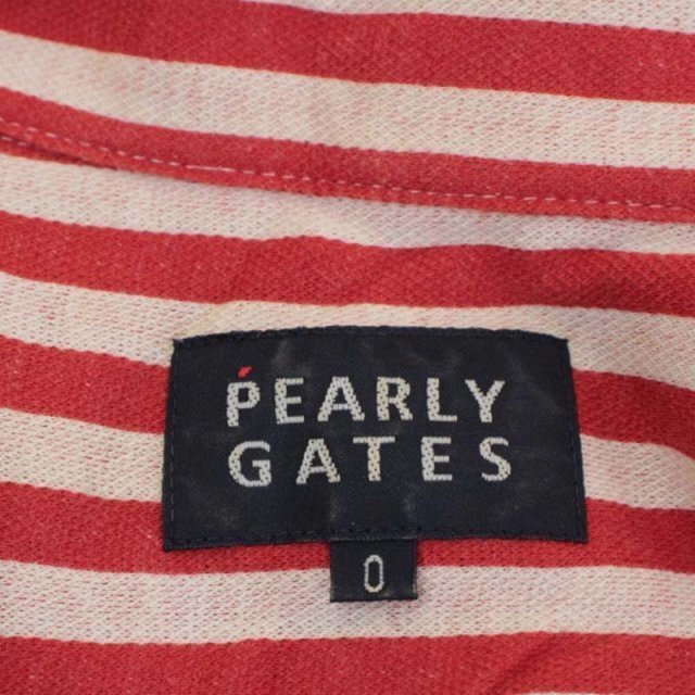 ★PEARLY GATESパーリーゲイツ 七分袖シャツ ジャージ素材 size1