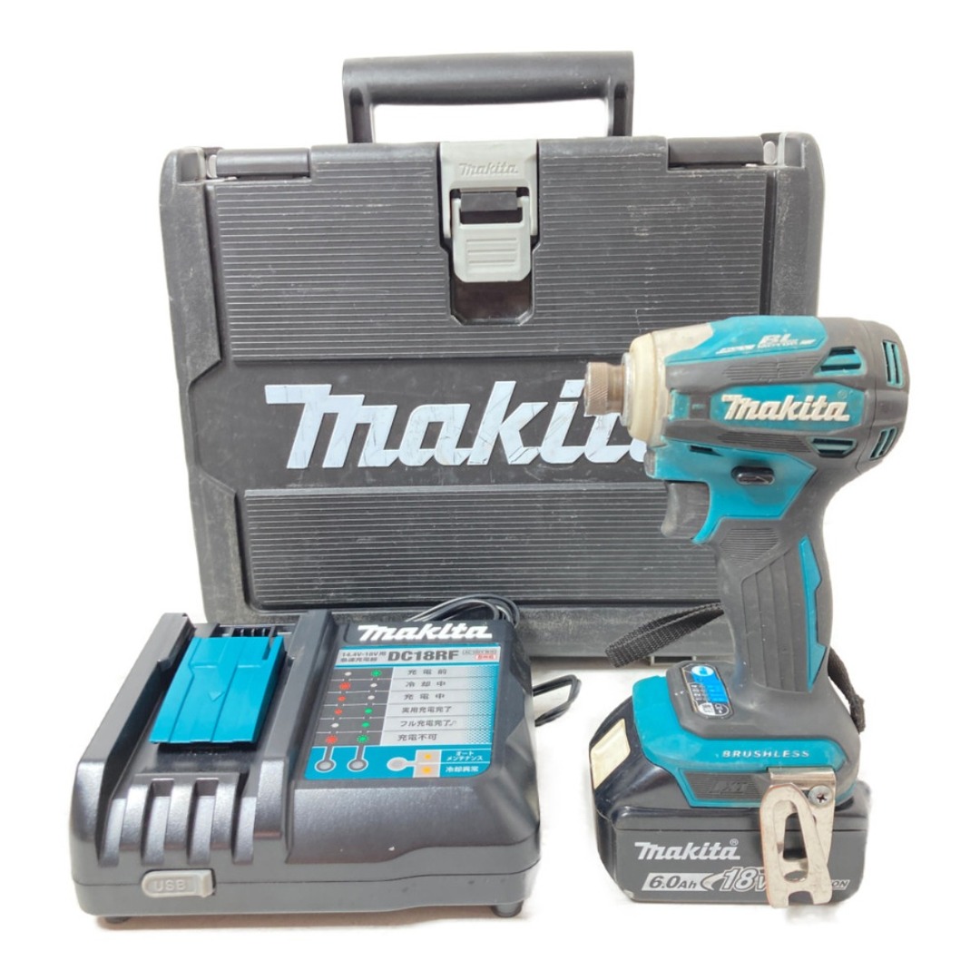 Makita(マキタ)の＊＊MAKITA マキタ 18V 充電式インパクトドライバ バッテリ1個・充電器・ケース付属 TD172D ブルー インテリア/住まい/日用品のインテリア/住まい/日用品 その他(その他)の商品写真