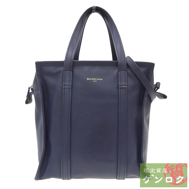 バレンシアガ 2WAYバッグ ショルダーバッグ レザー ネイビー レディース BALENCIAGA【質屋】