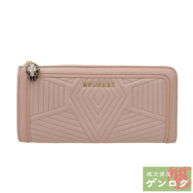 ブルガリ L字ファスナー ウォレット 長財布 レザー ピンク ブルガリ L字ファスナー ウォレット 長財布 レザー ピンク