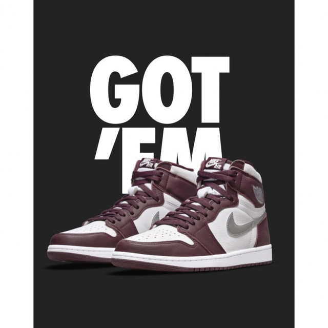 ２９cm NIKE AIR JORDAN 1 HIGH OG Bordeaux