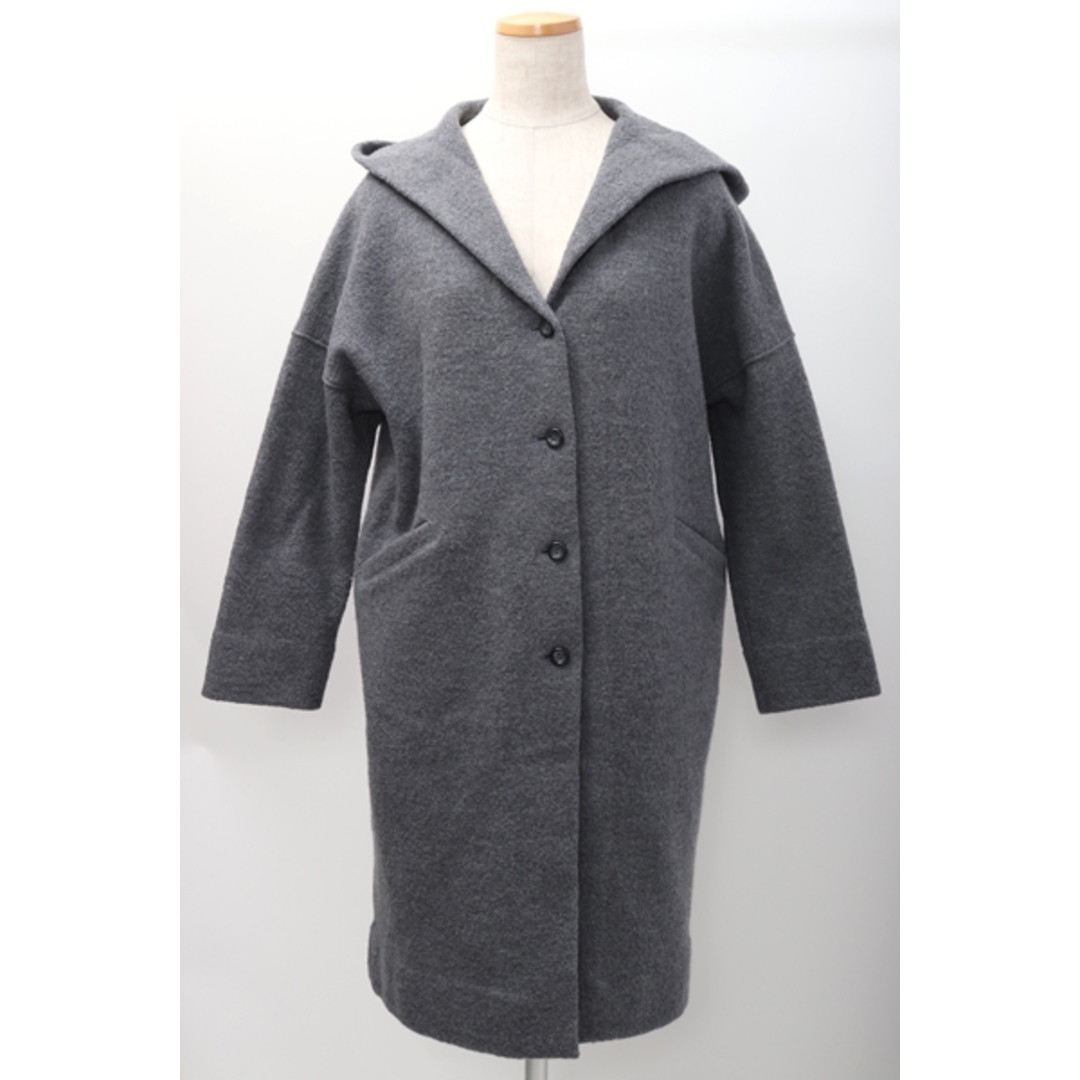 evam evaエヴァムエヴァ press wool hooded coatプレスウールフードコート【LCTA58275】