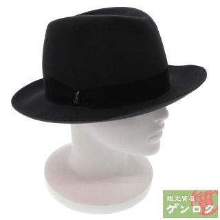 ボルサリーノ(Borsalino)の【中古】ボルサリーノ 兎の毛100％ 中折れ帽 グレー ソフトハット ハット Borsalino【質屋】(ハット)