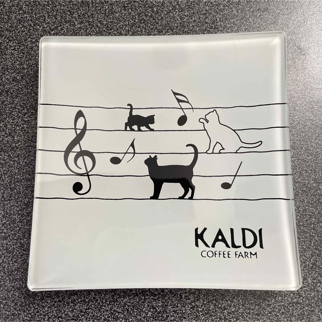KALDI(カルディ)のKALDI ガラスプレート　小皿　2枚組 インテリア/住まい/日用品のキッチン/食器(食器)の商品写真