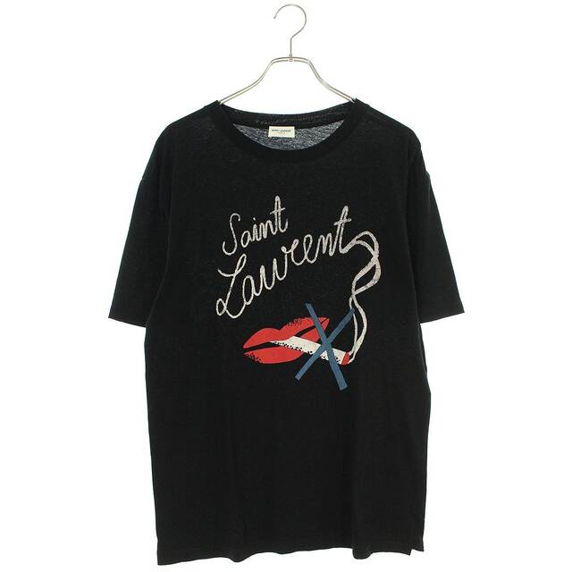 Saint Laurent - サンローランパリ 17SS 482676 YB1HU スモーキングリッププリントTシャツ メンズ Sの通販