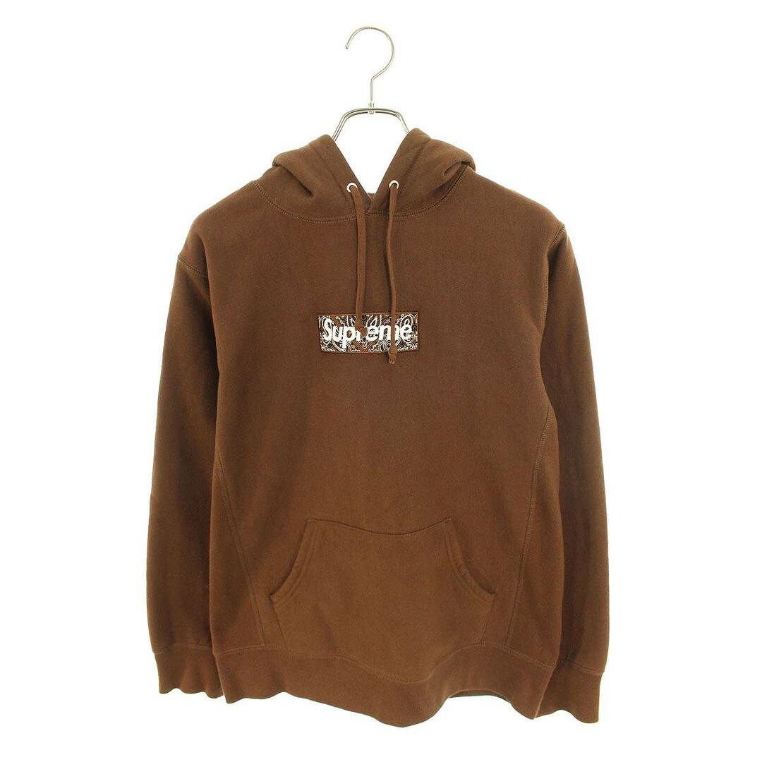 Supreme Box Logo Hooded Sweatshirt ブラウンM