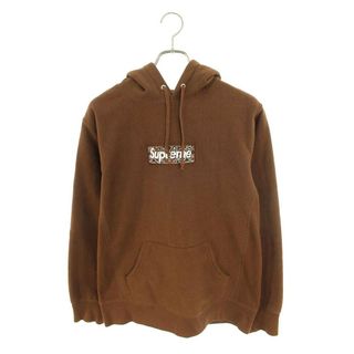 supreme bandana box logo hoodie ブラウン　茶