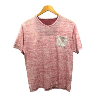 アザー(other)のタンブルポステ Timbre Poste Tシャツ Vネック 総柄 半袖 L 赤(シャツ)