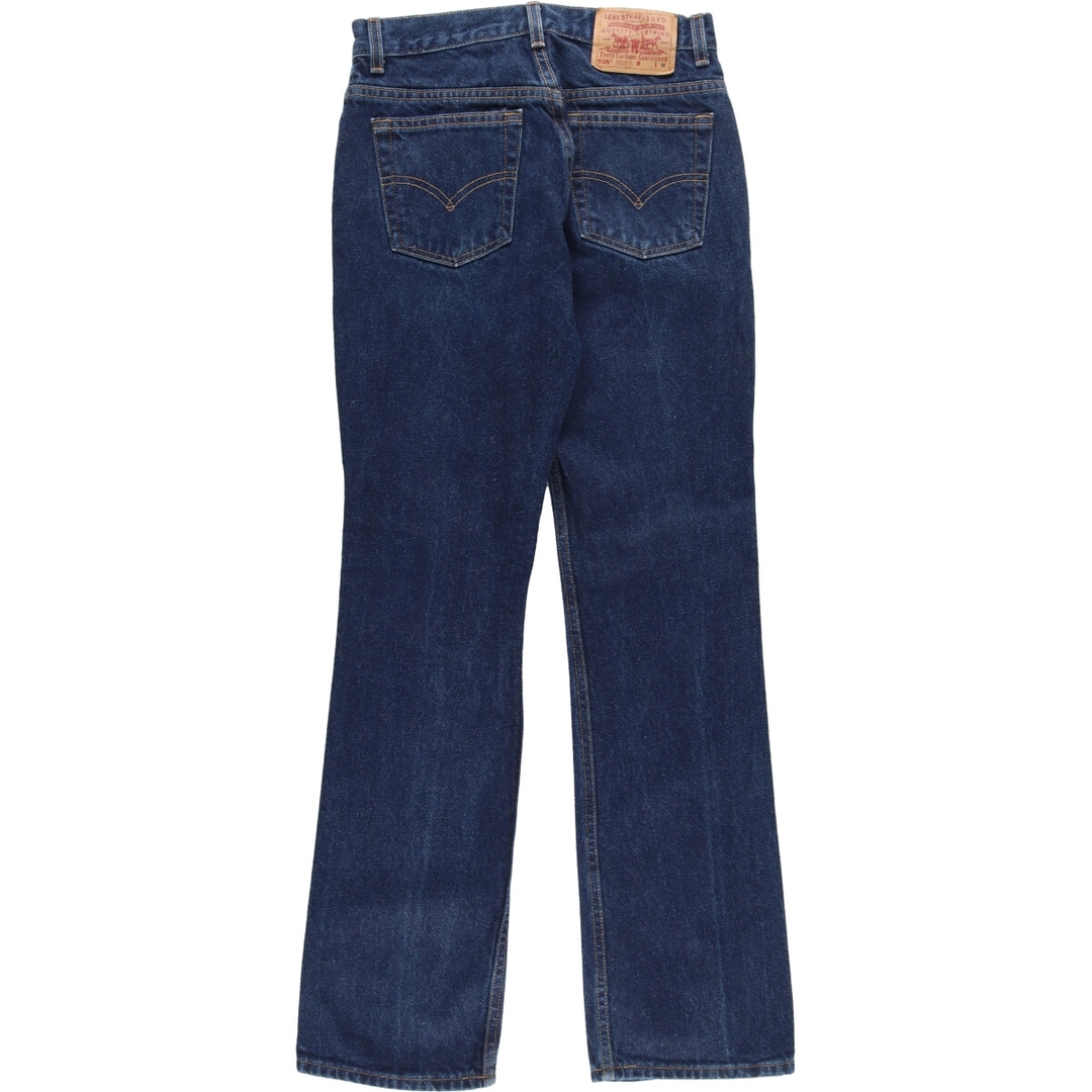 00年代 リーバイス Levi's 505 REGULAR FIT STRAIGHT LEG 濃紺 テーパードジーンズ デニムパンツ USA製 レディースL(w28) /eaa336779 1