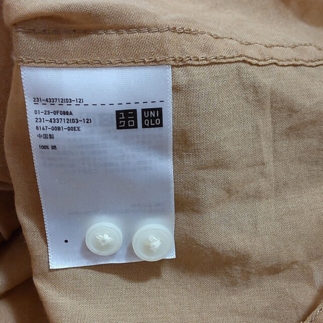 UNIQLO(ユニクロ)のバンドカラーシアーシャツ レディースのトップス(シャツ/ブラウス(長袖/七分))の商品写真