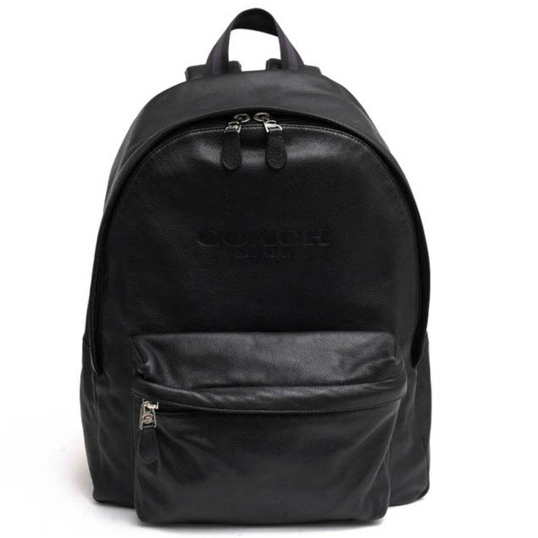 コーチ／COACH リュック バッグ バックパック メンズ 男性 男性用レザー 革 本革 ブラック 黒  F54786 Charles Backpack In Sport Calf Leather チャールズ バックパック A4サイズ収納可 ノートPC収納可 シボ革 シュリンクレザー デイパック