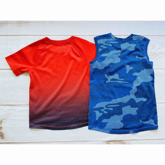 GAP Kids(ギャップキッズ)の【4歳/XS】GAPギャップ半袖Tシャツ&ノースリーブスポーツウェア2点セット キッズ/ベビー/マタニティのキッズ服男の子用(90cm~)(Tシャツ/カットソー)の商品写真