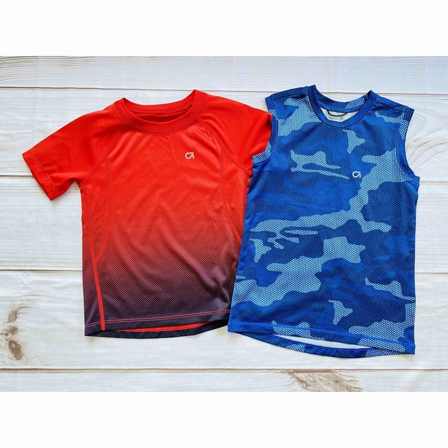 GAP Kids(ギャップキッズ)の【4歳/XS】GAPギャップ半袖Tシャツ&ノースリーブスポーツウェア2点セット キッズ/ベビー/マタニティのキッズ服男の子用(90cm~)(Tシャツ/カットソー)の商品写真