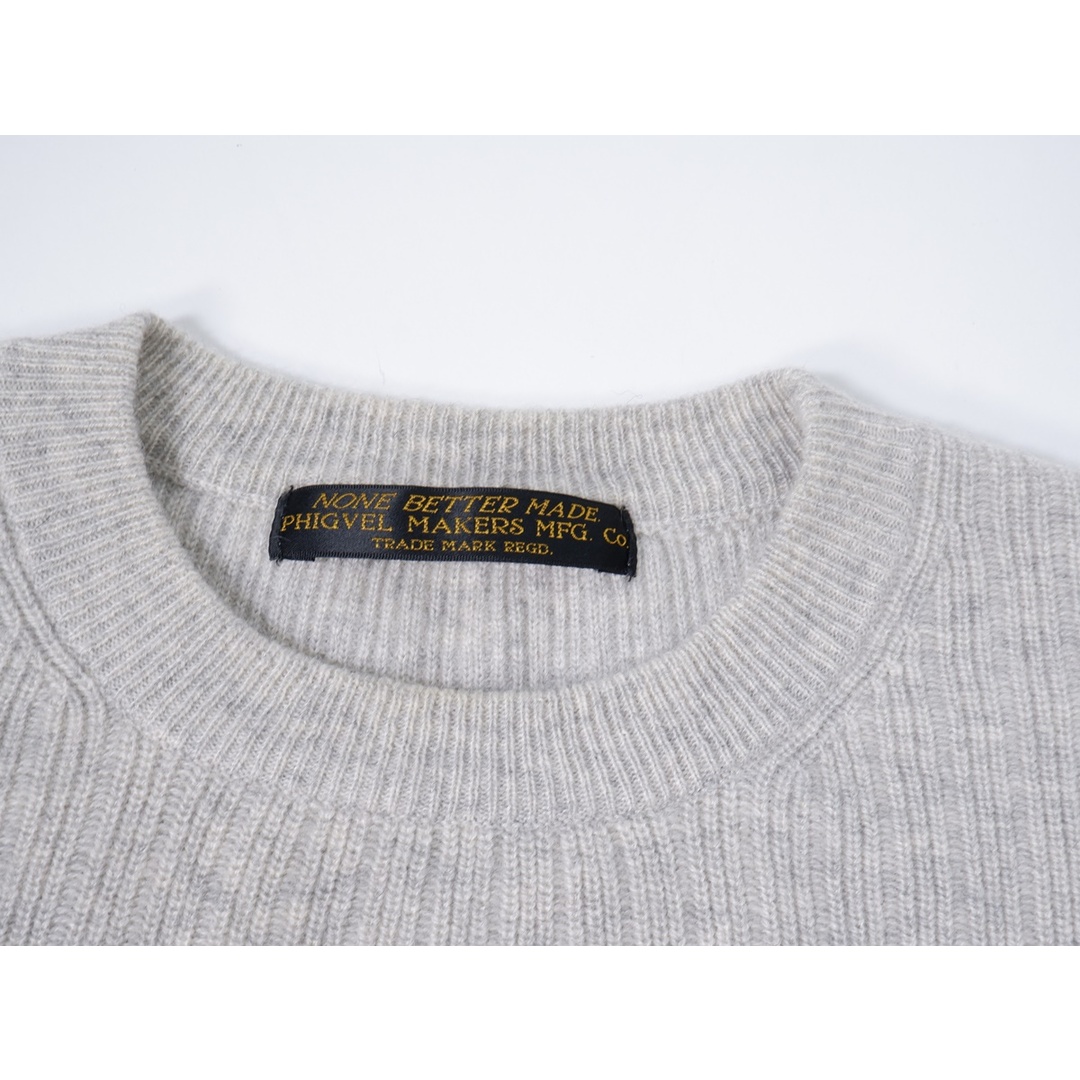 PHIGVEL(フィグベル)のPHIGVEL MAKERS & Co.フィグベル CASHMERE KNITカシミヤ100%クルーネックニット【MKNA64641】 メンズのトップス(ニット/セーター)の商品写真