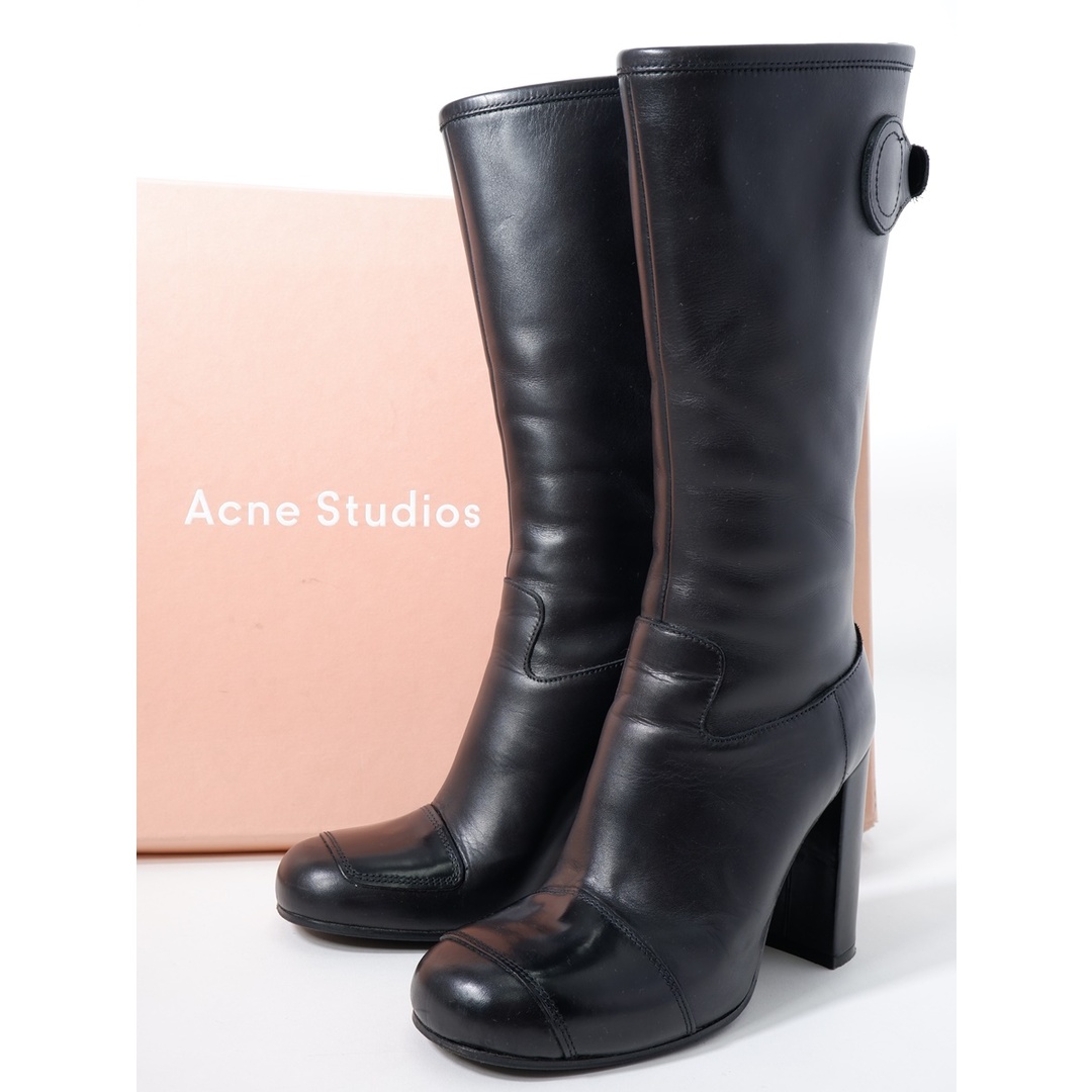 Acne Studiosアクネ ストゥディオズ トゥモローランド購入Jaggerチャンキーヒールロングブーツ【LFWA61703】 | フリマアプリ  ラクマ