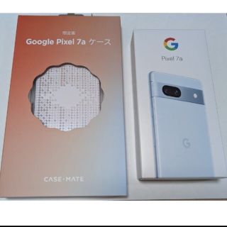 【新品未使用】Google pixel7a sea 青 ケース付き(スマートフォン本体)