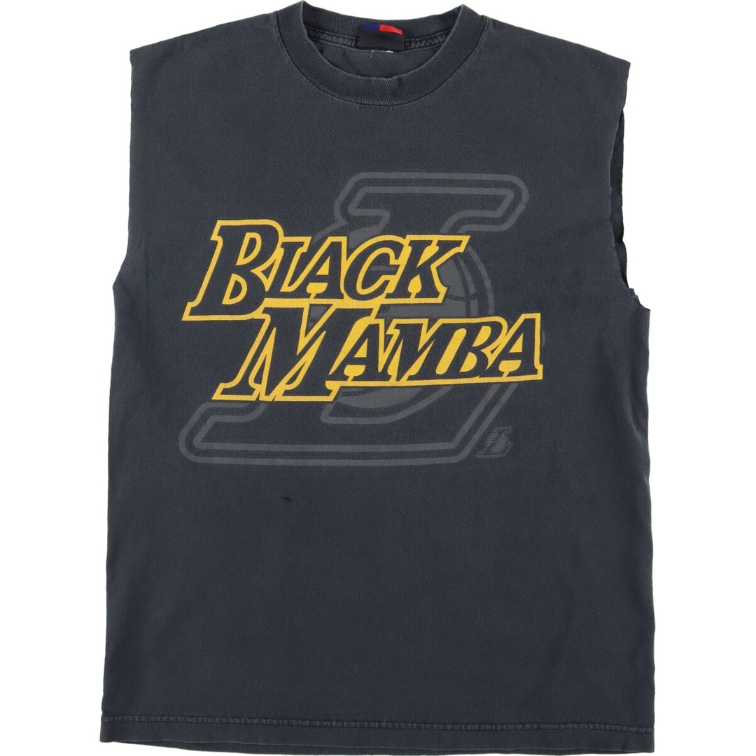 Majestic NBA LOSANGELES LAKERS ロサンゼルスレイカーズ KOBE BRYANT コービーブライアント 両面プリント ノースリーブ スポーツプリントTシャツ メンズM /eaa337409