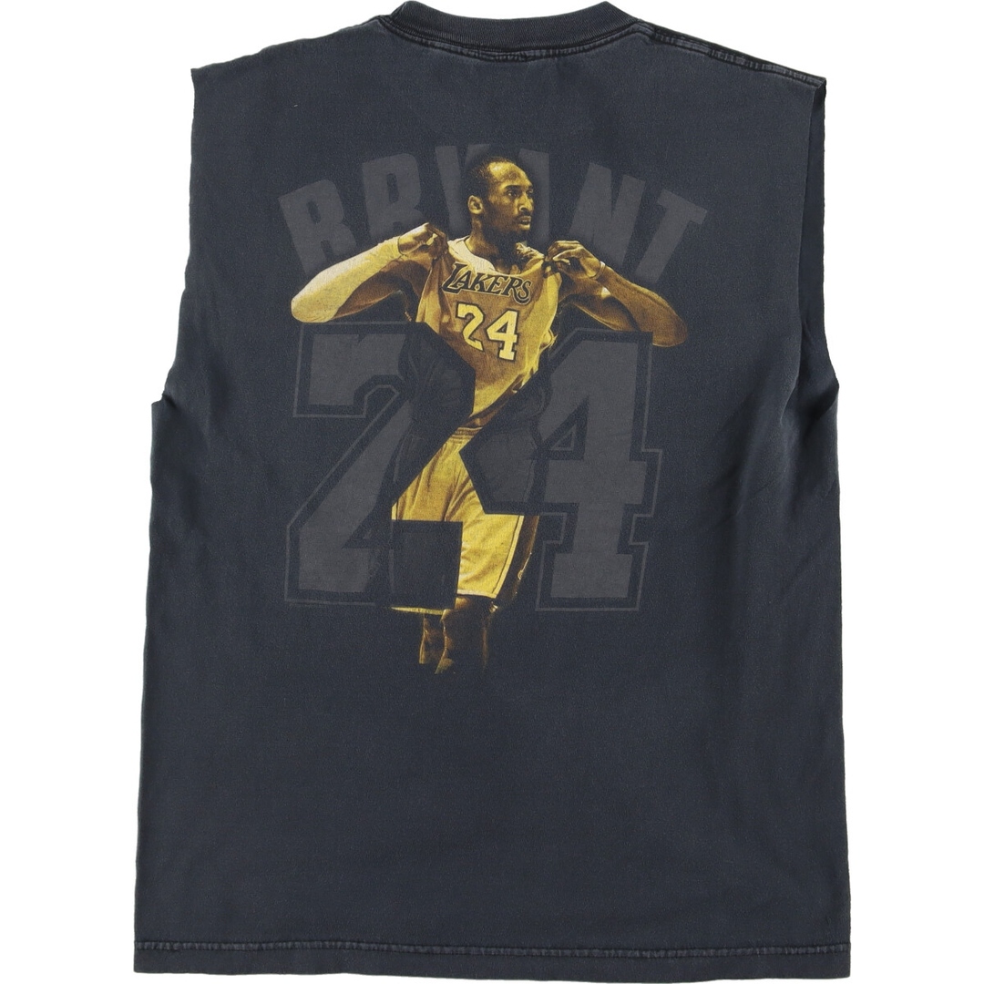 Majestic NBA LOSANGELES LAKERS ロサンゼルスレイカーズ KOBE BRYANT コービーブライアント 両面プリント ノースリーブ スポーツプリントTシャツ メンズM /eaa337409