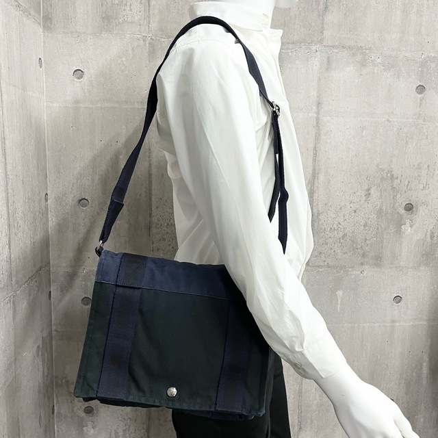 ■HERMES エルメス■ フールトゥ バサスPM ショルダーバッグ ネイビー