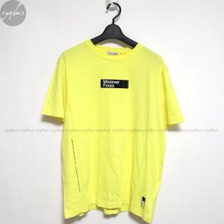 モンクレール(MONCLER)のM 新品 7 モンクレール ジーニアス フラグメント ボックスロゴ Tシャツ 黄(Tシャツ/カットソー(半袖/袖なし))