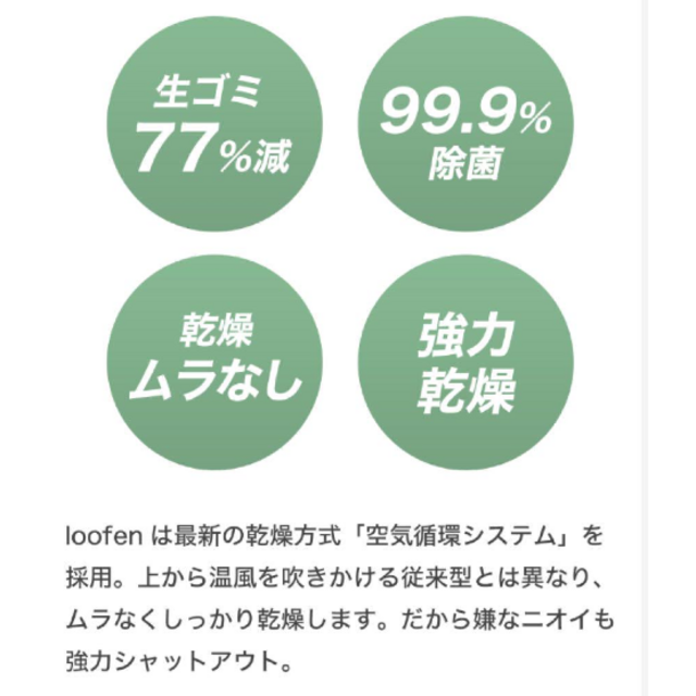 即日出荷 loofen生ごみ乾燥機 SLW01 消耗品付属 カラー: ホワイト