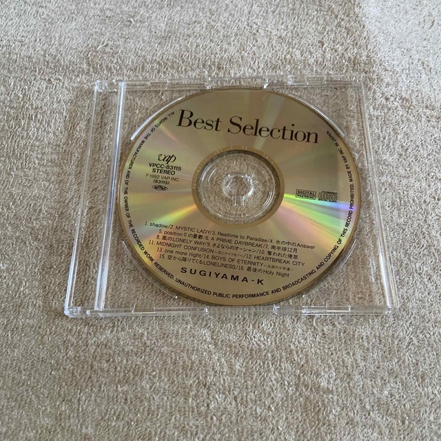 杉山清貴 / 杉山清貴ベスト・セレクション エンタメ/ホビーのCD(ポップス/ロック(邦楽))の商品写真