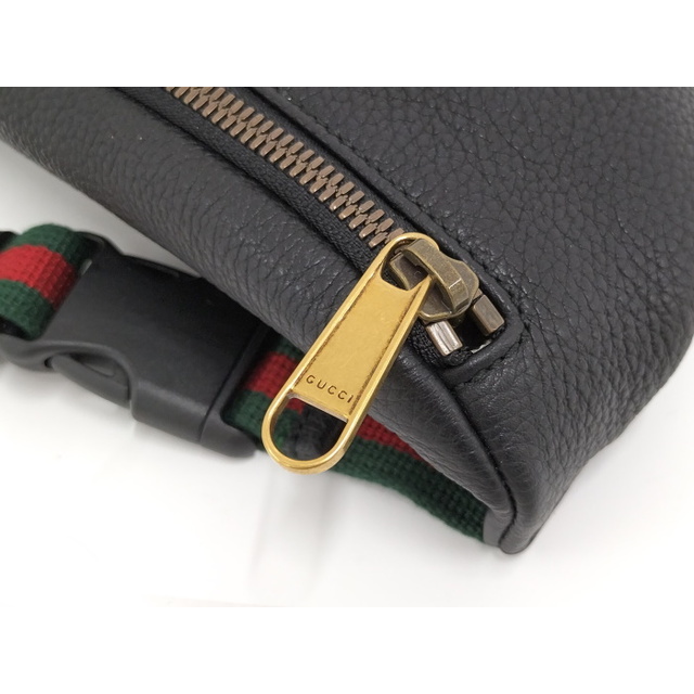 Gucci(グッチ)のGUCCI スモール ベルトバッグ ウエストバッグ ロゴ プリント レザー レディースのバッグ(ボディバッグ/ウエストポーチ)の商品写真