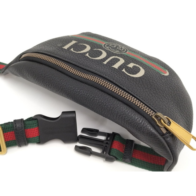 GUCCI - GUCCI スモール ベルトバッグ ウエストバッグ ロゴ GUCCI - GUCCI スモール ベルトバッグ ウエストバッグ ロゴ