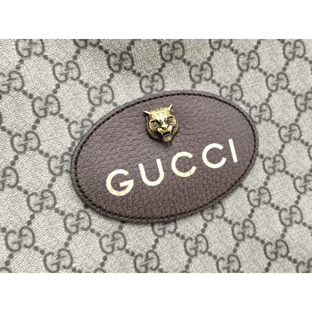 GUCCI - GUCCI ドローストリング ナップサック タイガー ロゴ GG GUCCI - GUCCI ドローストリング ナップサック タイガー ロゴ GG
