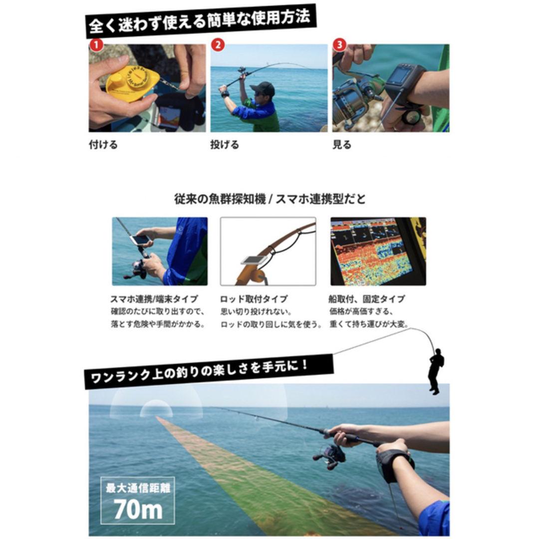 ウェアラブル スマート魚群探知機 ぎょぎょウォッチ 3