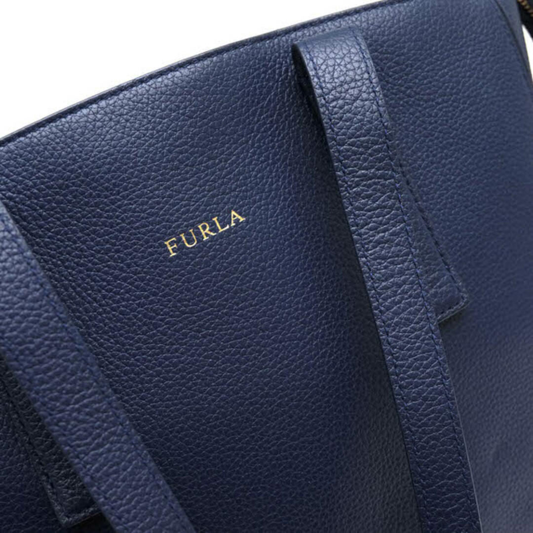 フルラ／FURLA バッグ トートバッグ 鞄 ハンドバッグ レディース 女性 女性用レザー 革 本革 ネイビー 紺  PERLA ペルラ 00775100 シボ革 シュリンクレザー 肩掛け ワンショルダーバッグ