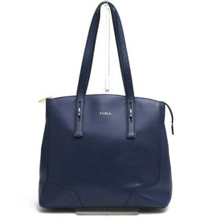 【美品】FURLA ペルラ ハンドバッグ 2way レザー シボ革 パープル