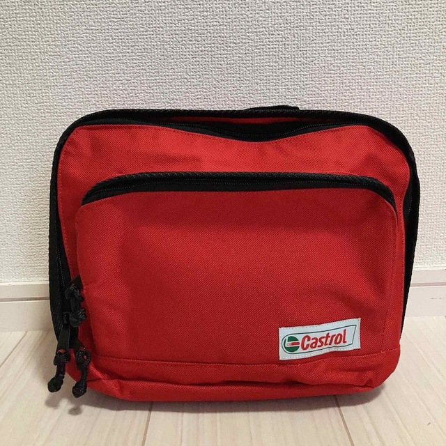 【新品】カストロール　ウエストポーチ　バイクポーチ　バッグ　Castrol