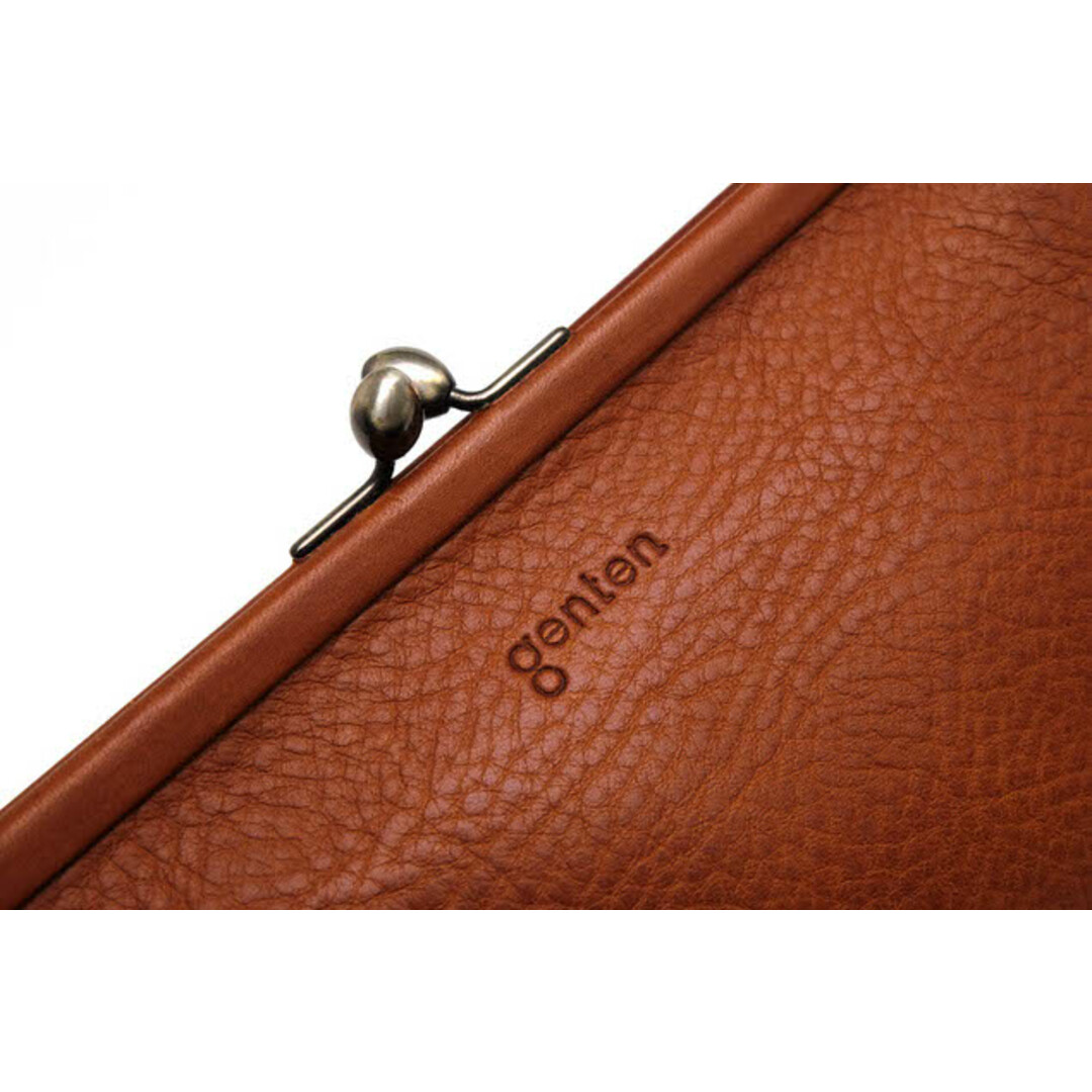 ゲンテン/genten 長財布 財布 ウォレット レディース 女性 女性用レザー 革 本革 ブラウン 茶 40549 TOSCA トスカ がま口