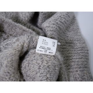 BURBERRY LONDONバーバリーロンドン 羊毛キャメル 厚手ケーブル編みタートルネックニット【M】【MKNA69682】