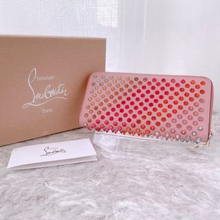 クリスチャンルブタン(Christian Louboutin)のクリスチャンルブタン　パネトーネ　スタッズ　ラウンドファスナー　長財布　極美品(財布)