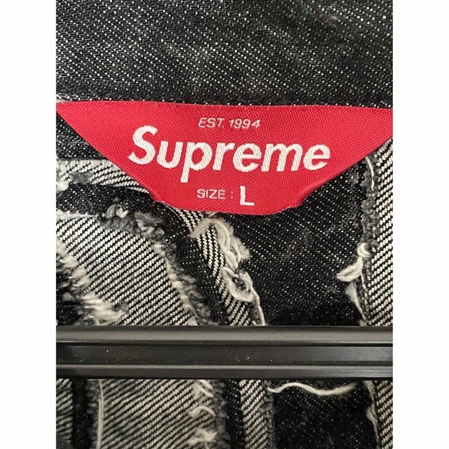 Supreme(シュプリーム)のsupreme inset logo denim tracker jacket メンズのジャケット/アウター(Gジャン/デニムジャケット)の商品写真