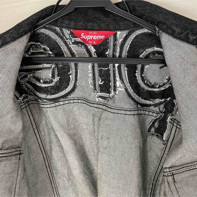 Supreme(シュプリーム)のsupreme inset logo denim tracker jacket メンズのジャケット/アウター(Gジャン/デニムジャケット)の商品写真