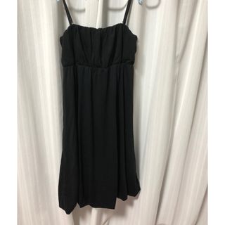 ブラックバイマウジー(BLACK by moussy)のキャミワンピース・チュニック・ビスチェ　BLACK by moussy  S 黒(ひざ丈ワンピース)