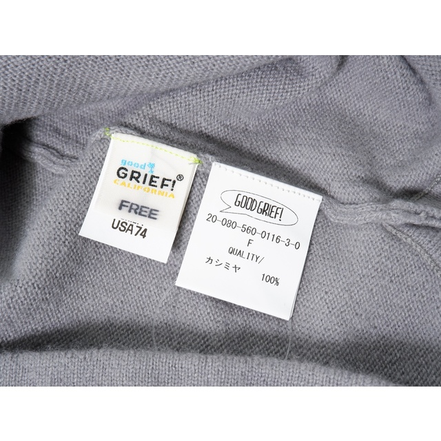 GOOD GRIEFグッドグリーフ L'Appartementアパルトモン購入2021年Cashmere Logo Knit  Pulloverカシミヤロゴニットプルオーバー【フリー】【LKNA70570】