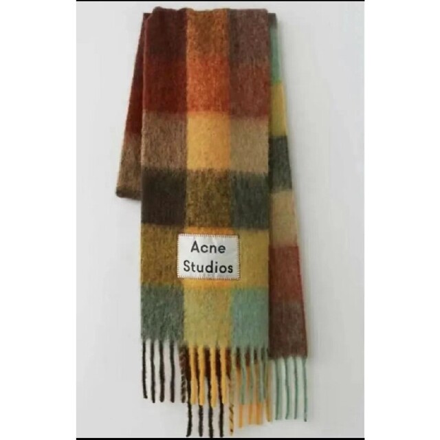 【Acne Studios】ラージチェックスカーフ マフラー