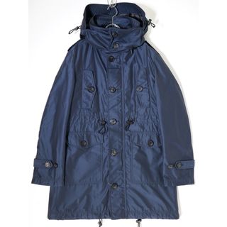 バーバリーブラックレーベル(BURBERRY BLACK LABEL)のBURBERRY BLACK LABELバーバリーブラックレーベル 形状記憶素材 裏地チェック ミリタリーモッズコート【L】【MCTA70631】(その他)